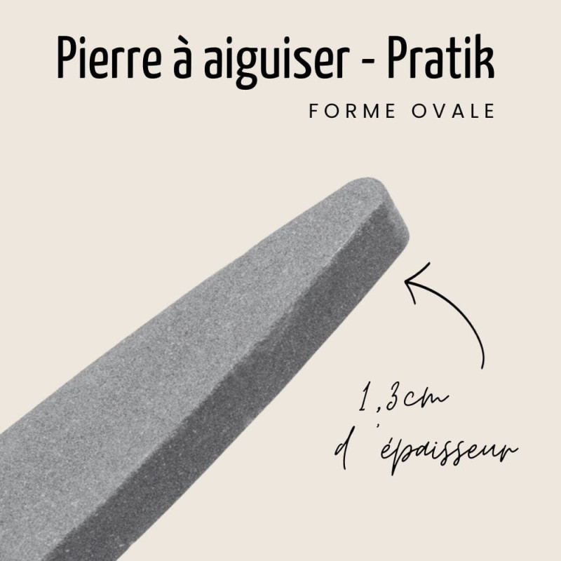 Pierre à Aiguiser Ovale 230mm - Pour Couteaux & Lames - Neuf - Marque VIS - Fabriqué En Pologne