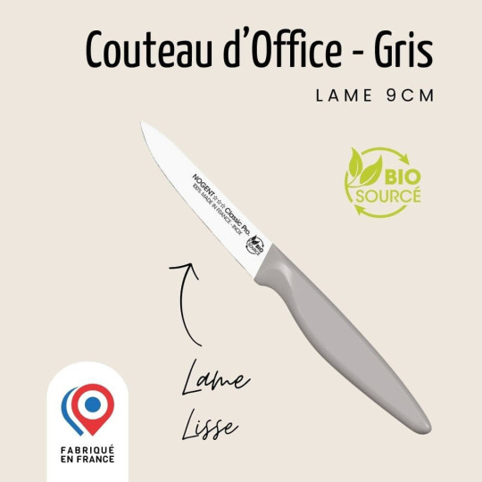 Couteau d'office NOGENT 3 ETOILES Classic 9cm Bio Sourcé - 3 coloris