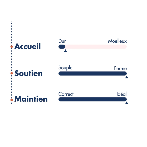 Surmatelas BDREAMS à mémoire de Forme TONIC - 10 tailles