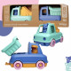 Coffret LE JOUET SIMPLE Camions-Trains Pompier/Benne