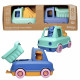 Coffret LE JOUET SIMPLE Camions-Trains Pompier/Benne