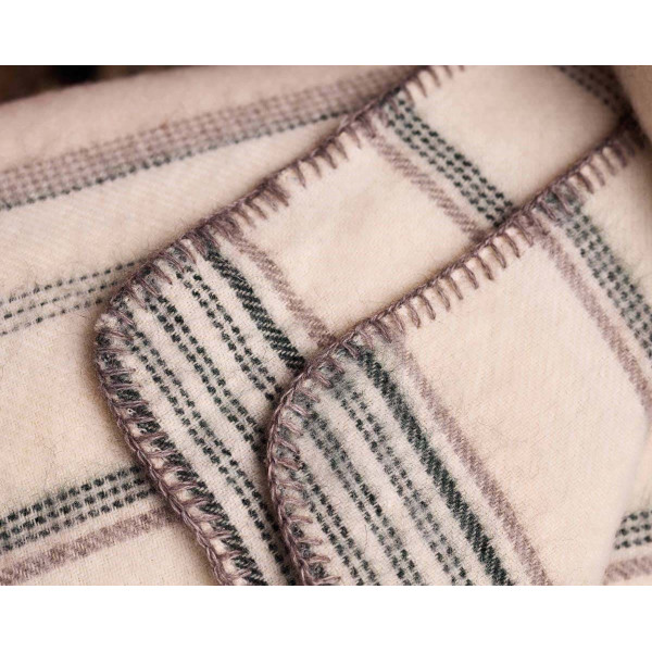 Plaid TOISON D'OR Bayonne Naturel Sapin - 2 tailles