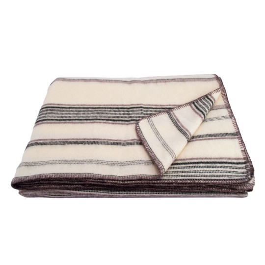 Plaid TOISON D'OR Bayonne Naturel Sapin - 2 tailles