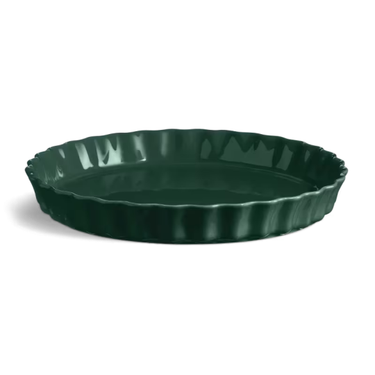 Plat à tarte moule rond EMILE HENRY vert cèdre 29.5cm