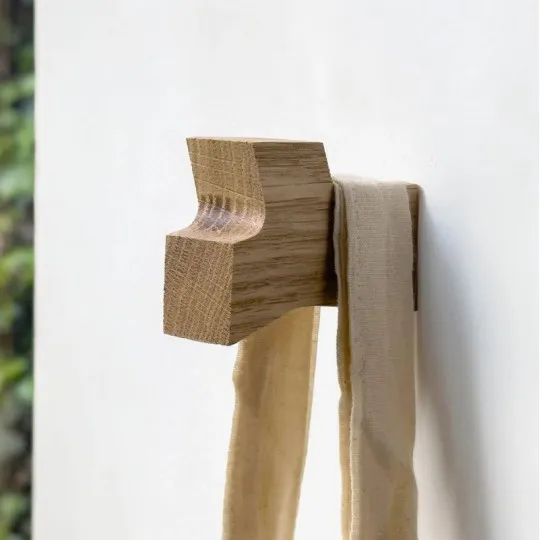 Patère et butoir de porte REINE MERE Racine en chêne