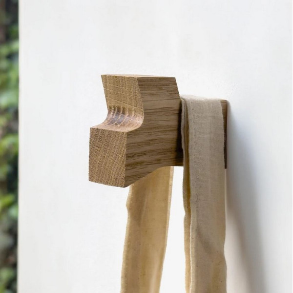 Patère et butoir de porte REINE MERE Racine en chêne