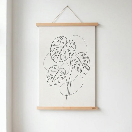 Porte affiche REINE MERE tasseaux en bois de hêtre - 5 tailles