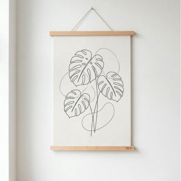 Porte affiche REINE MERE tasseaux en bois de hêtre - 5 tailles