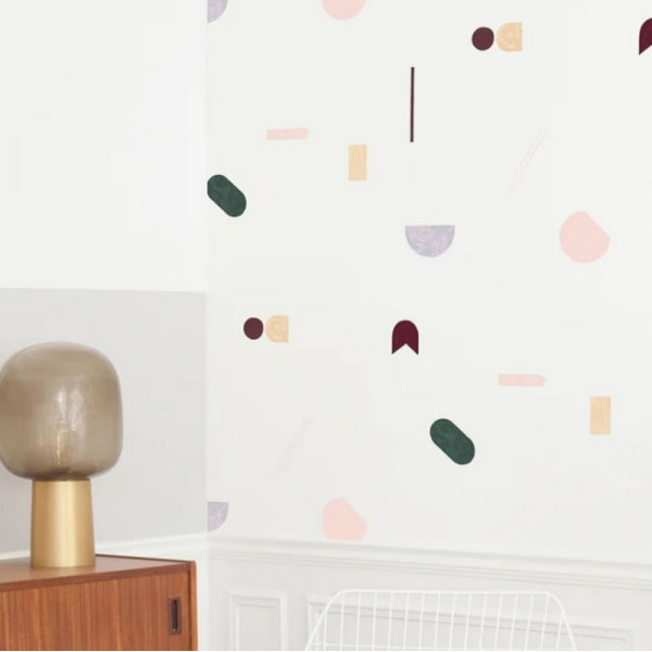 Papier peint SEASON PAPER x HEJU Géométrie Lilas