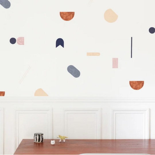 Papier peint SEASON PAPER x HEJU Géométrie Cannelle