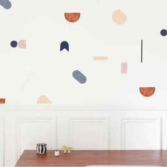 Papier peint SEASON PAPER x HEJU Géométrie Cannelle