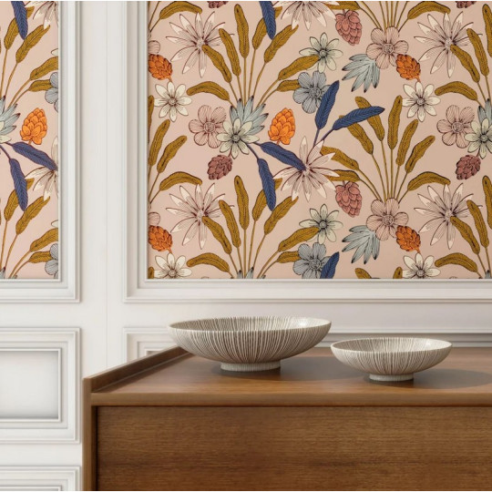 Papier peint SEASON PAPER Luxuriance terre forêt - 3 coloris