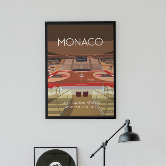 Affiche WALL OF FAME Salle Gaston Médecin de Monaco format A3