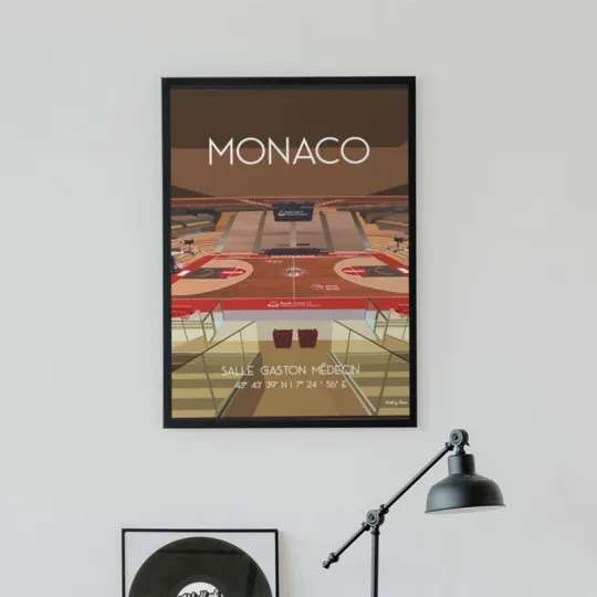 Affiche WALL OF FAME Salle Gaston Médecin de Monaco format A3