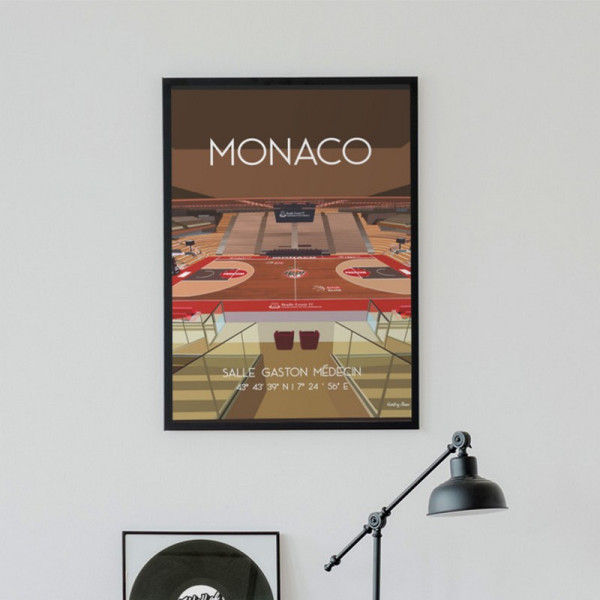 Affiche WALL OF FAME Salle Gaston Médecin de Monaco format A3