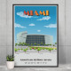 Affiche WALL OF FAME de l'American Airlines Arena de Miami format A3
