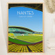 Affiche WALL OF FAME Stade de la Beaujoire Nantes format A3