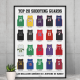 Affiche WALL OF FAME Top 20 arrières basket format A3