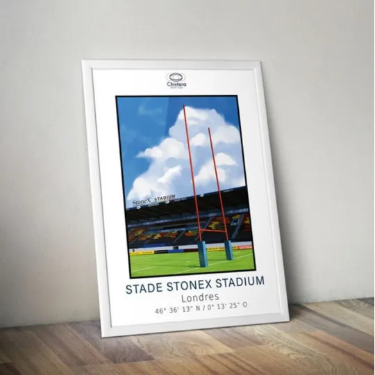 Affiche CHISTERA du StoneX Stadium Londres 50x70cm