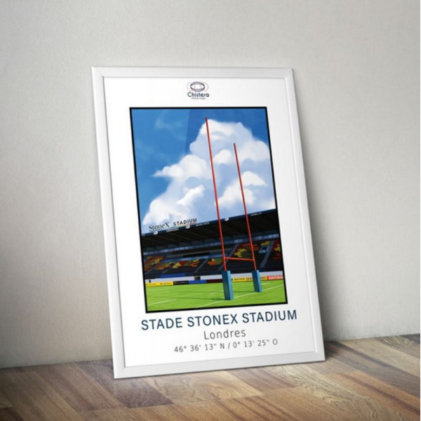 Affiche CHISTERA du StoneX Stadium Londres 50x70cm