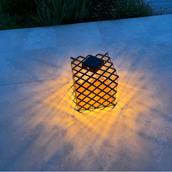 Lanterne rechargeable LYX LUMINAIRES L'X coloris anthracite