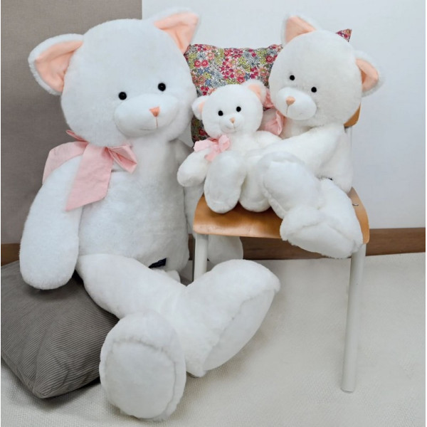 Peluche doudou MAILOU TRADITION Chat Pacha - 2 tailles