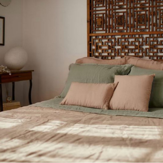 Housse de couette LAURENCE CARROY en lin lavé - 7 coloris 3 tailles