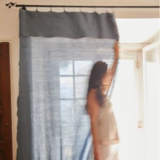 Rideau LAURENCE CARROY en lin lavé - 7 coloris 2 tailles