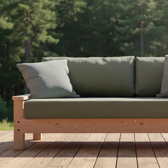 Banquette d'extérieur Abelia Ladivine Jardine en bois Douglas