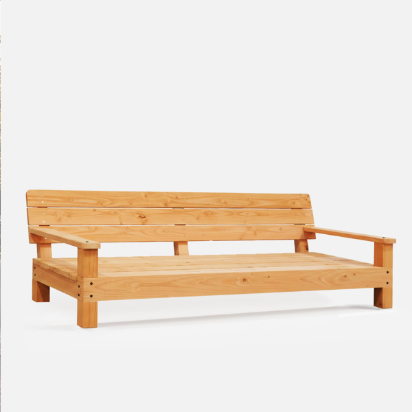 Banquette d'extérieur Abelia Ladivine Jardine en bois Douglas