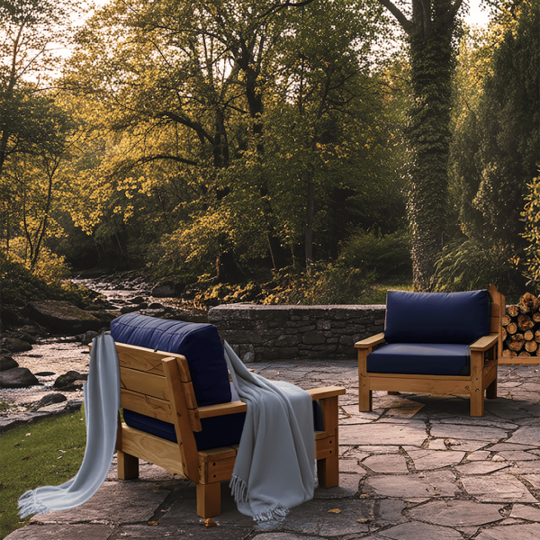 Fauteuil d'extérieur Abelia Ladivine Jardine en bois Douglas
