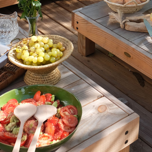Table basse d'extérieur Achillea Ladivine Jardine en bois Douglas