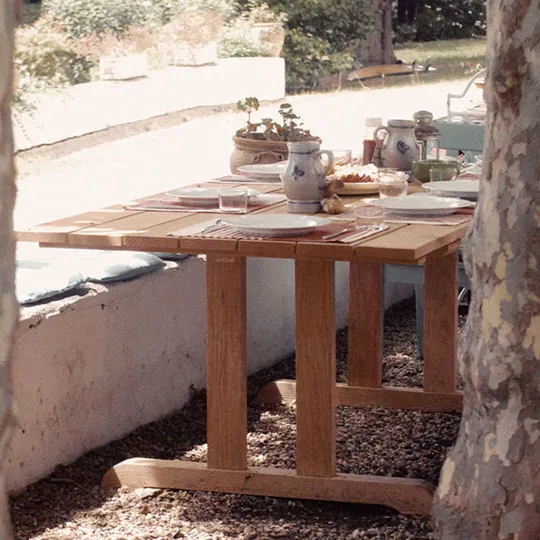 Table de jardin Stippa Ladivine Jardine en bois Douglas