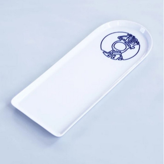 Petit plateau vide-poches EXTRANORM Voilà design Patrick Knoch en porcelaine de Limoges - 2 modèles