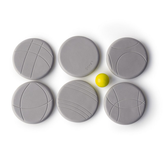 Lot de 6 dessous de verres GONE'S Pétanque en béton