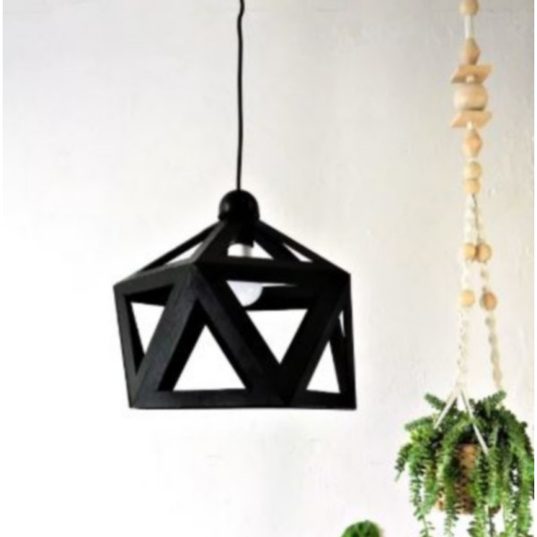 Grande suspension LEEWALIA Origami noire