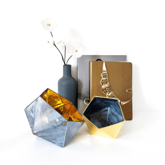 Lot de 2 boîtes LEEWALIA Origami - 7 coloris