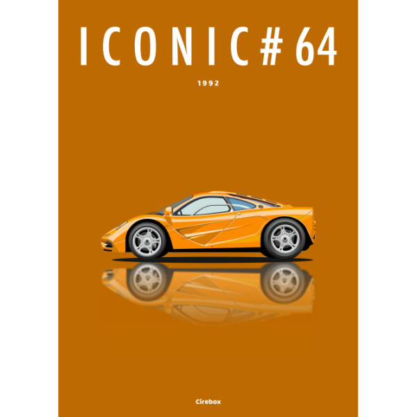 Affiche de la McLaren F1 - 1992 - Cirebox