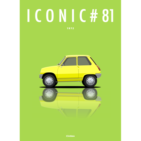 Affiche de la Renault 5 R5 - 1972 - Cirebox