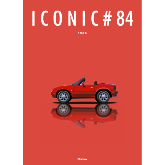 Affiche de la Mazda MX-5 - 1989 - Cirebox