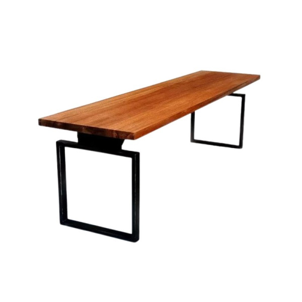 Table de repas CLF CREATION Vostok métal et bois 200x70x75cm