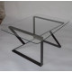 Table basse CLF CREATION Moero en métal et verre