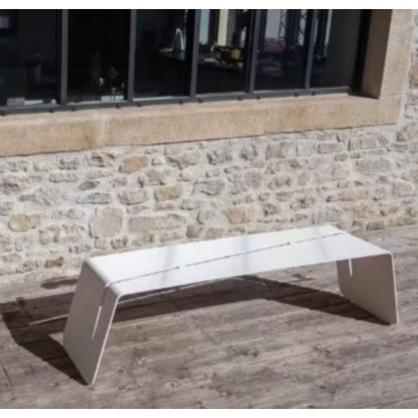 Banc de jardin CLF CREATION en métal 160x35x43cm