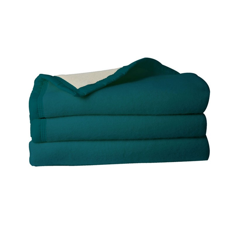 Couverture Stable B Vertigo Theo – Laine Thermique Et Acrylique – Bleue – 84 Pouces