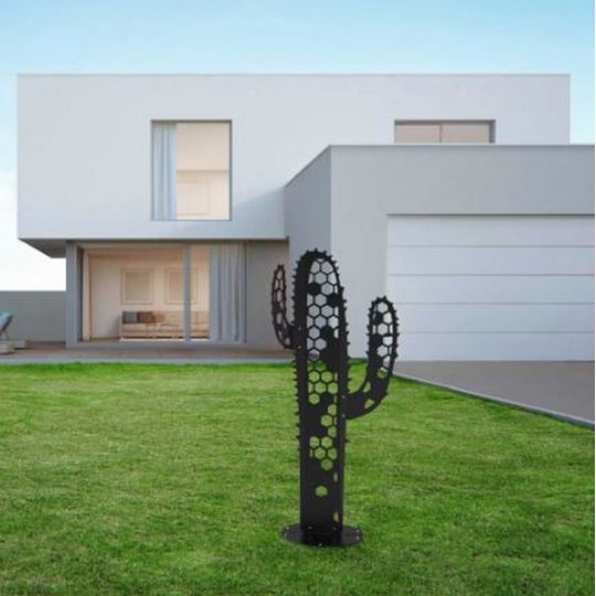 Sculpture cactus JE SUIS ART décoration extérieure en métal 121cm - 3 coloris