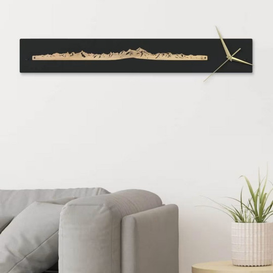 Horloge murale JE SUIS ART Massif du Mont blanc