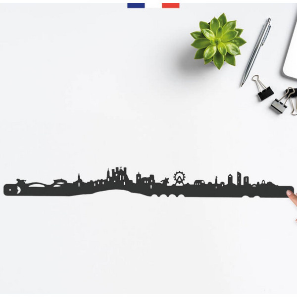 Silhouette murale Skyline JE SUIS ART ville de Lyon – 3 tailles