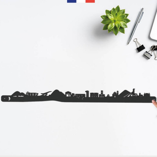 Silhouette murale Skyline JE SUIS ART ville de Saint-Etienne – 3 tailles