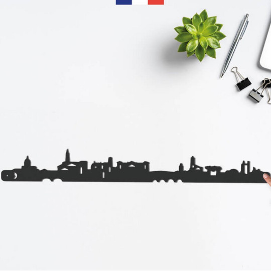 Silhouette murale Skyline JE SUIS ART ville de Toulouse – 2 coloris 3 tailles