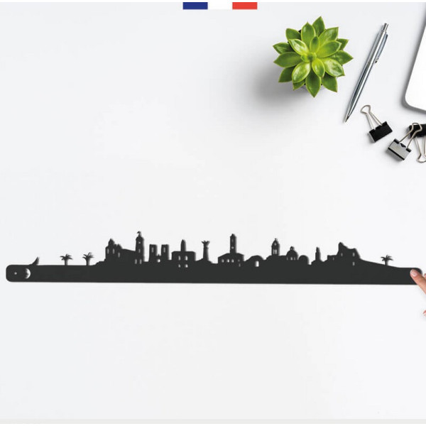 Silhouette murale Skyline JE SUIS ART ville de Nice – 3 tailles